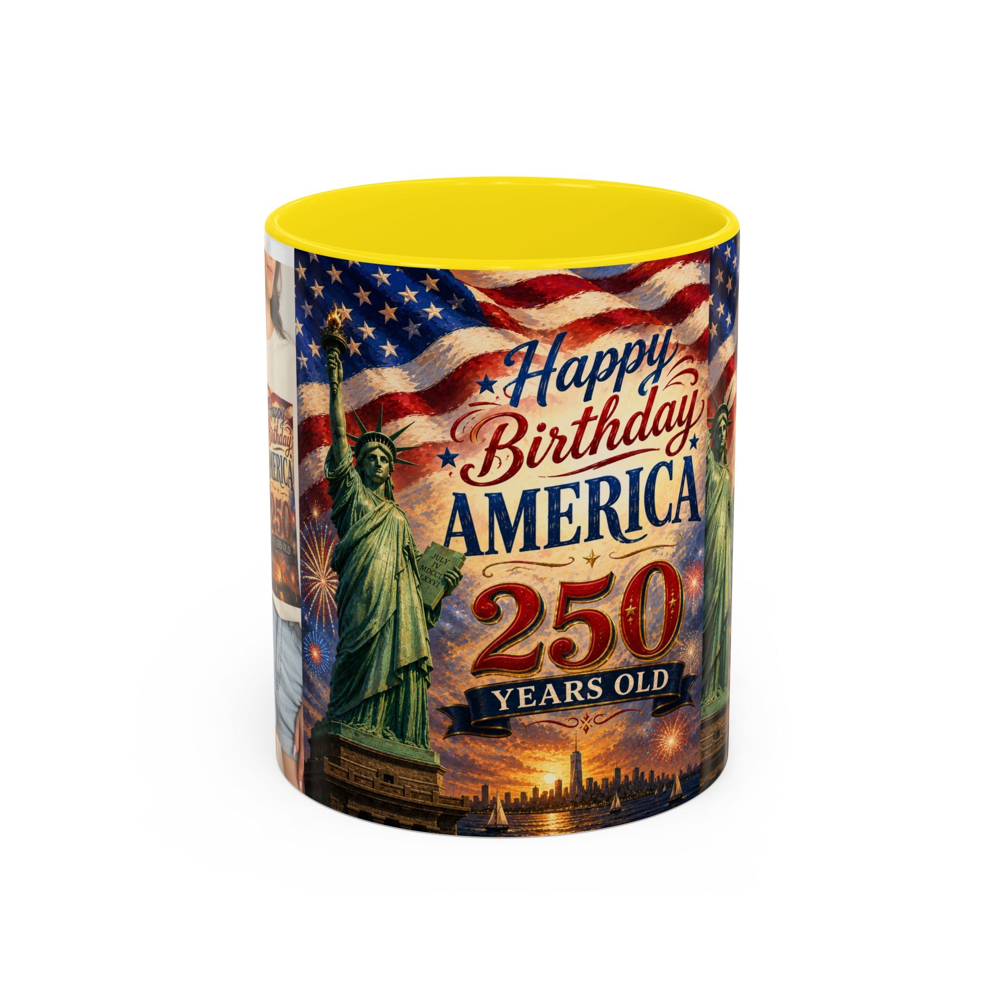 Happy Birthday America 250th Anniversary Coffee Mug