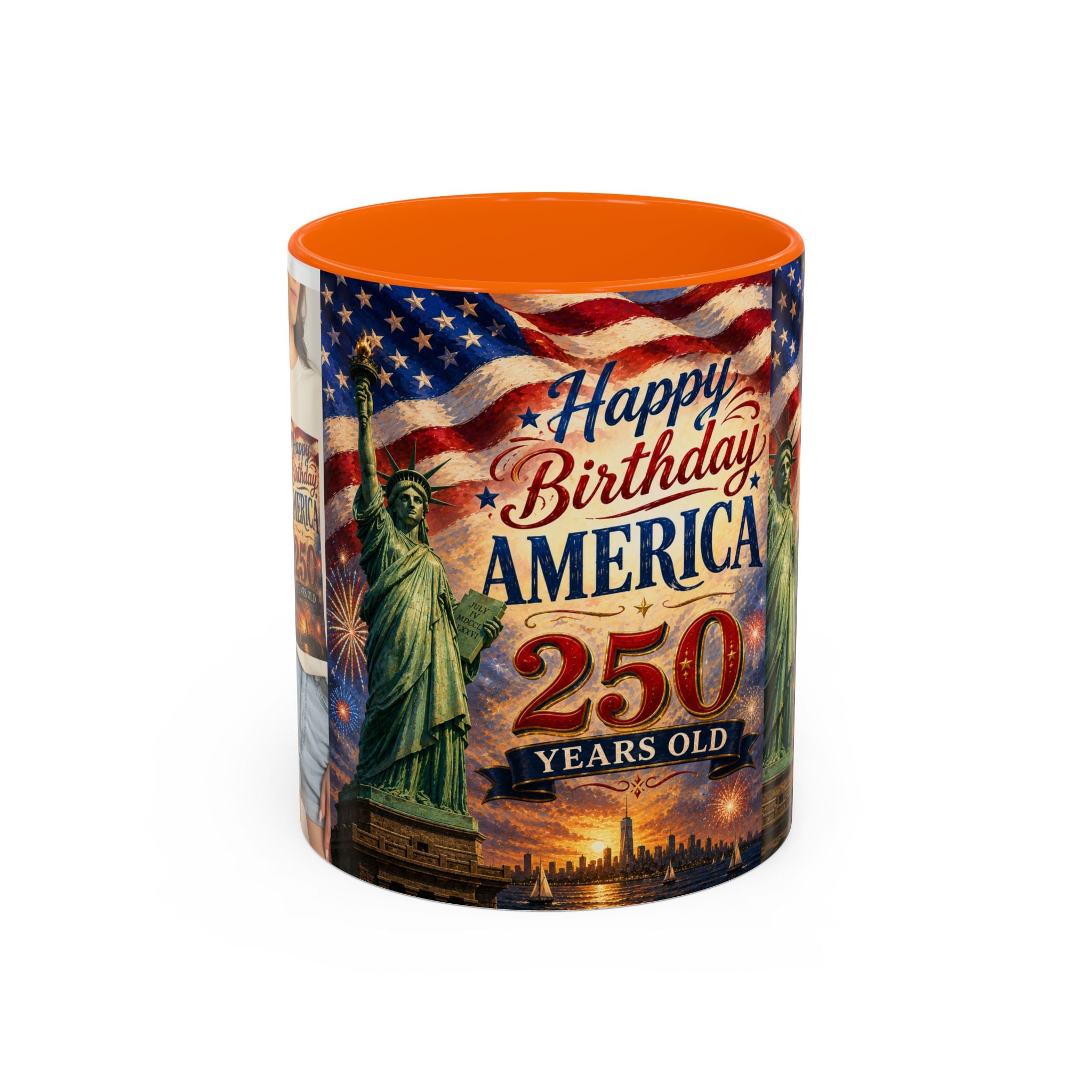 Happy Birthday America 250th Anniversary Coffee Mug