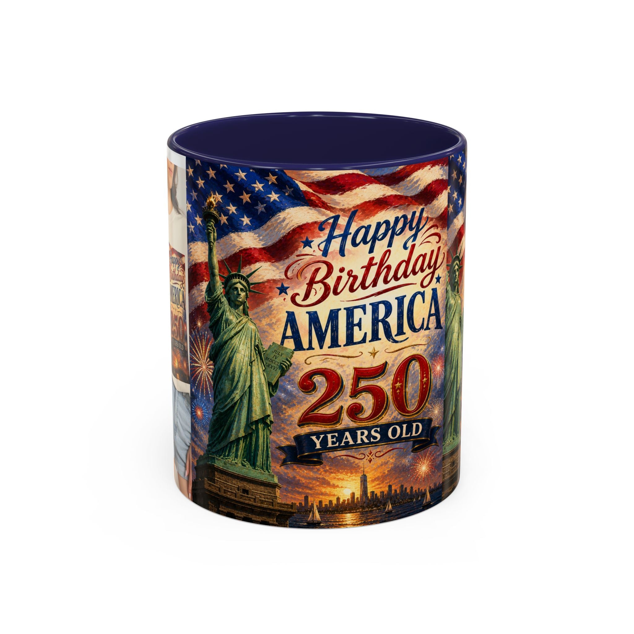 Happy Birthday America 250th Anniversary Coffee Mug