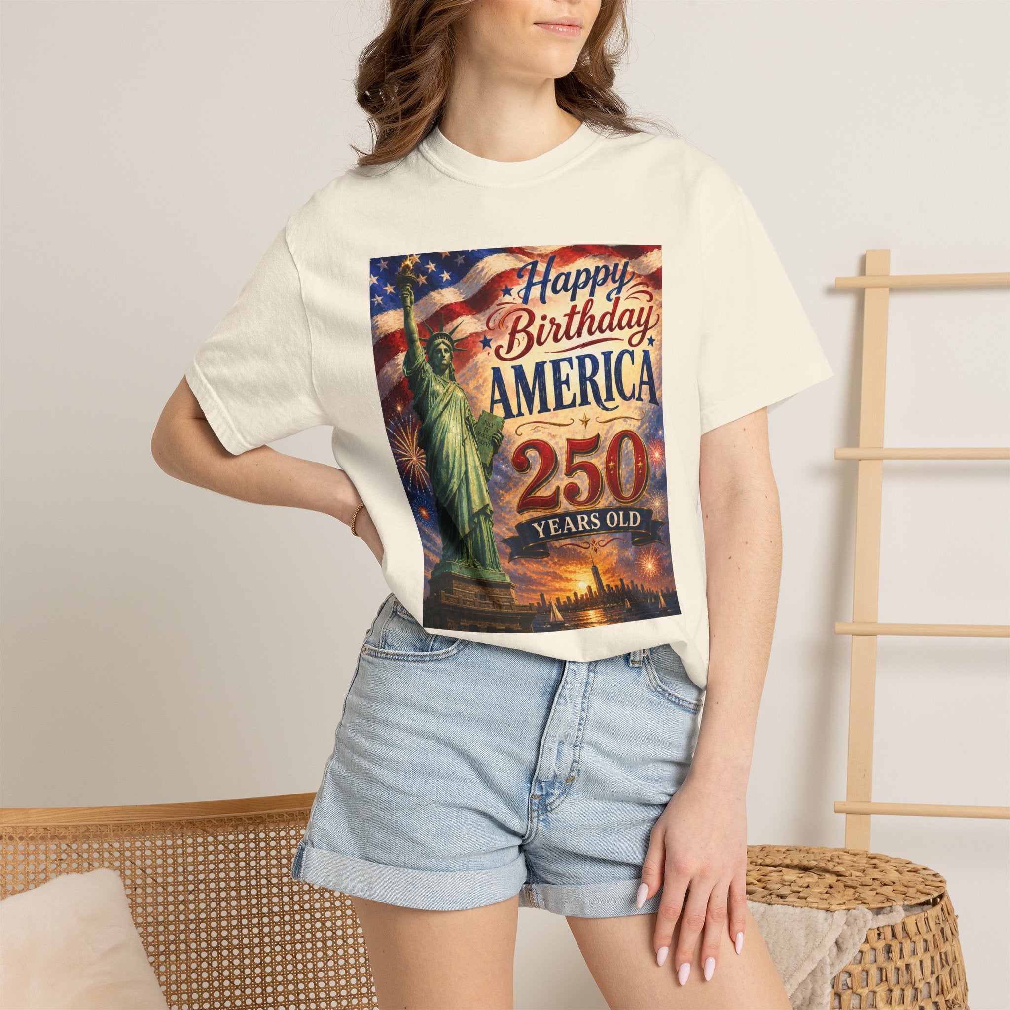 Happy Birthday America 250th Anniversary T-Shirt