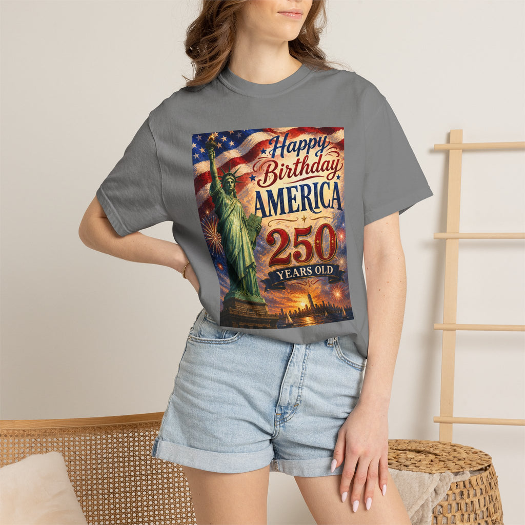 Happy Birthday America 250th Anniversary T-Shirt
