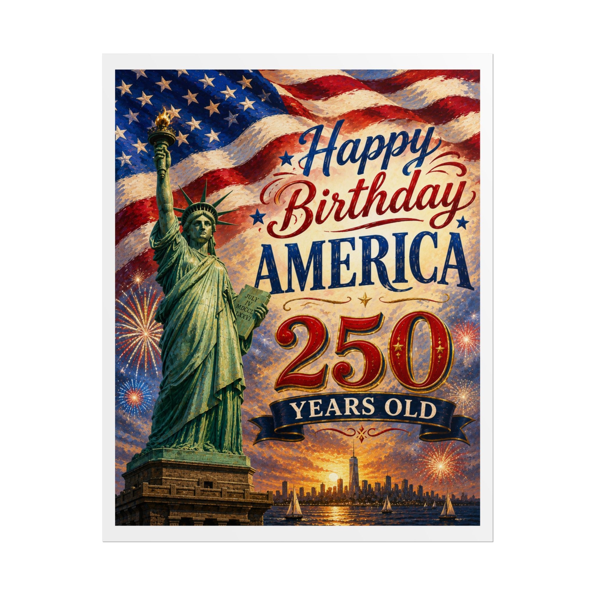 Happy Birthday America 250 Poster
