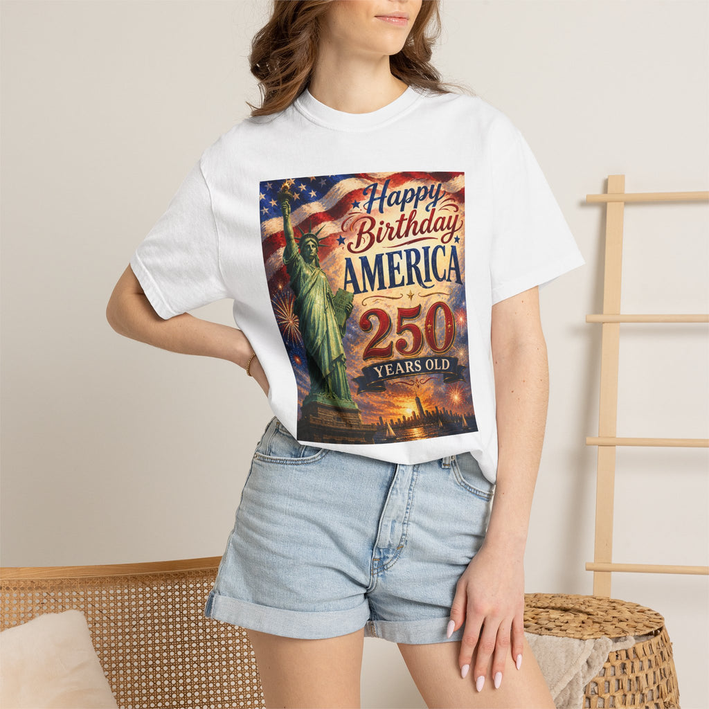 Happy Birthday America 250th Anniversary T-Shirt