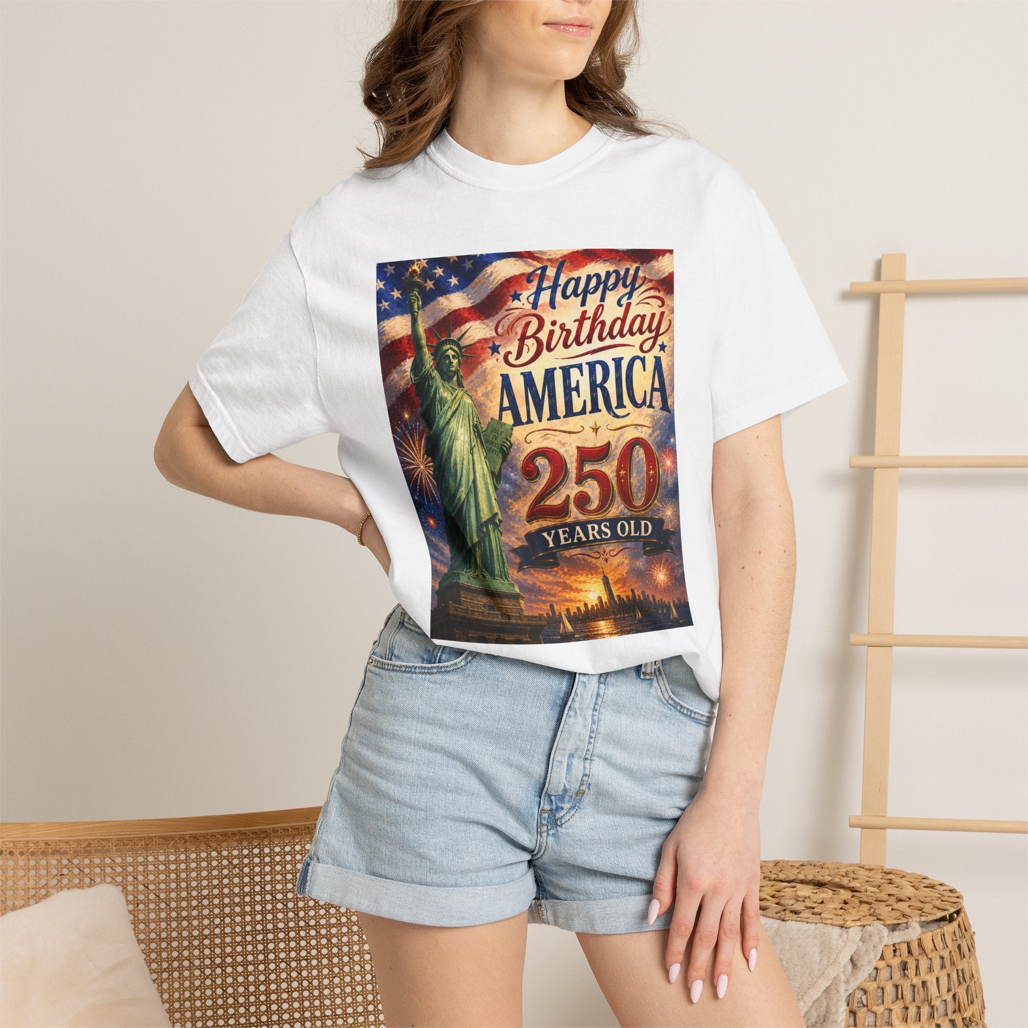 Happy Birthday America 250th Anniversary T-Shirt