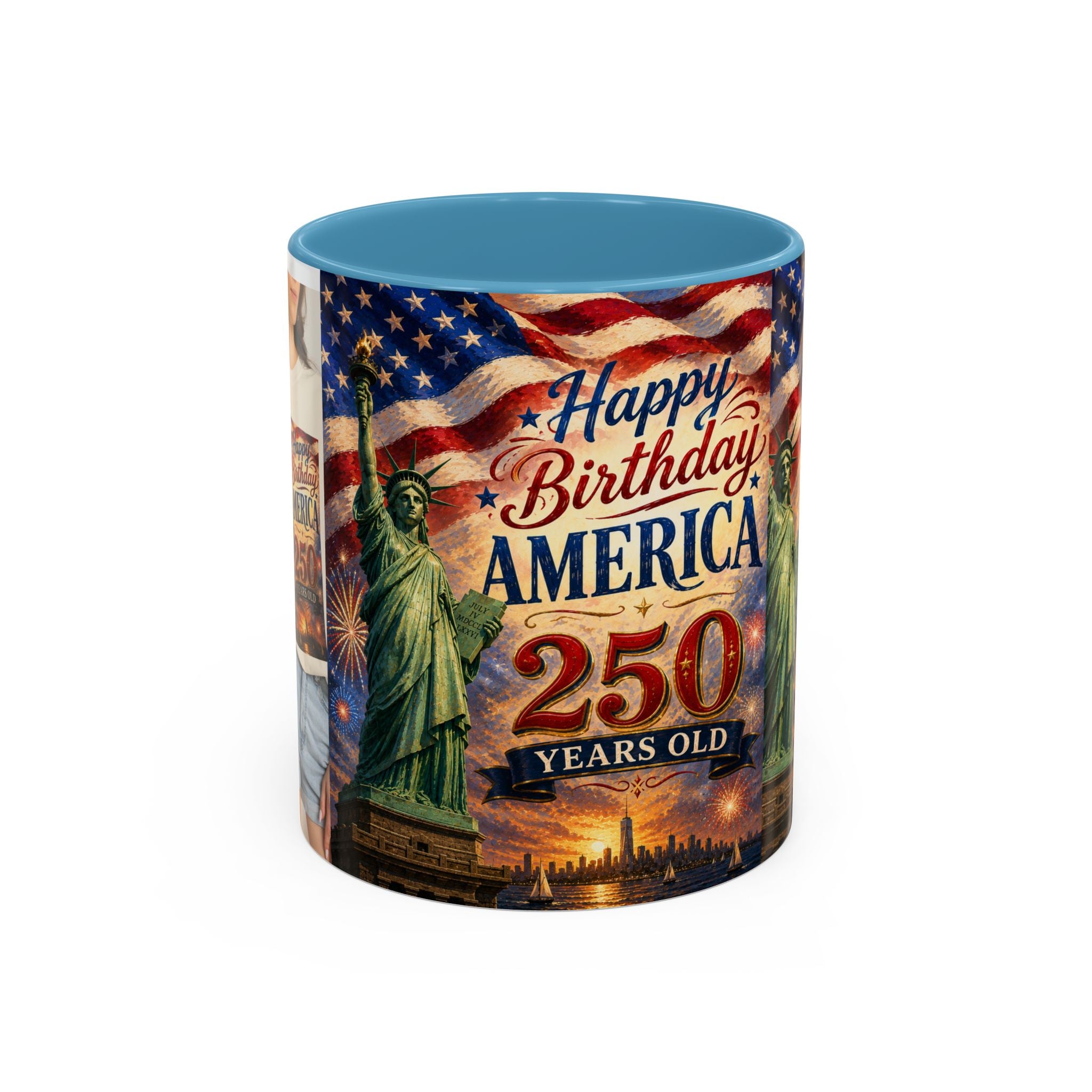 Happy Birthday America 250th Anniversary Coffee Mug