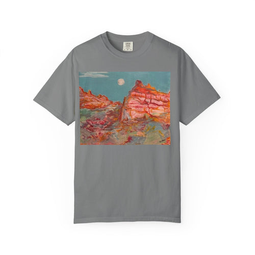 Desert Moonscape T-Shirt — Painted Red Rock Landscape Tee