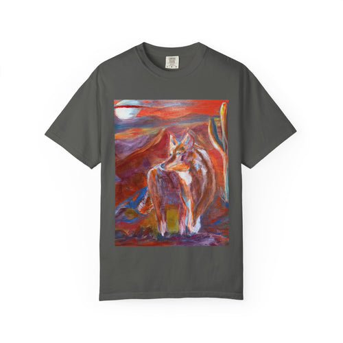 Artistic Coyote T-Shirt — Vibrant Expressionist Coyote Painting
