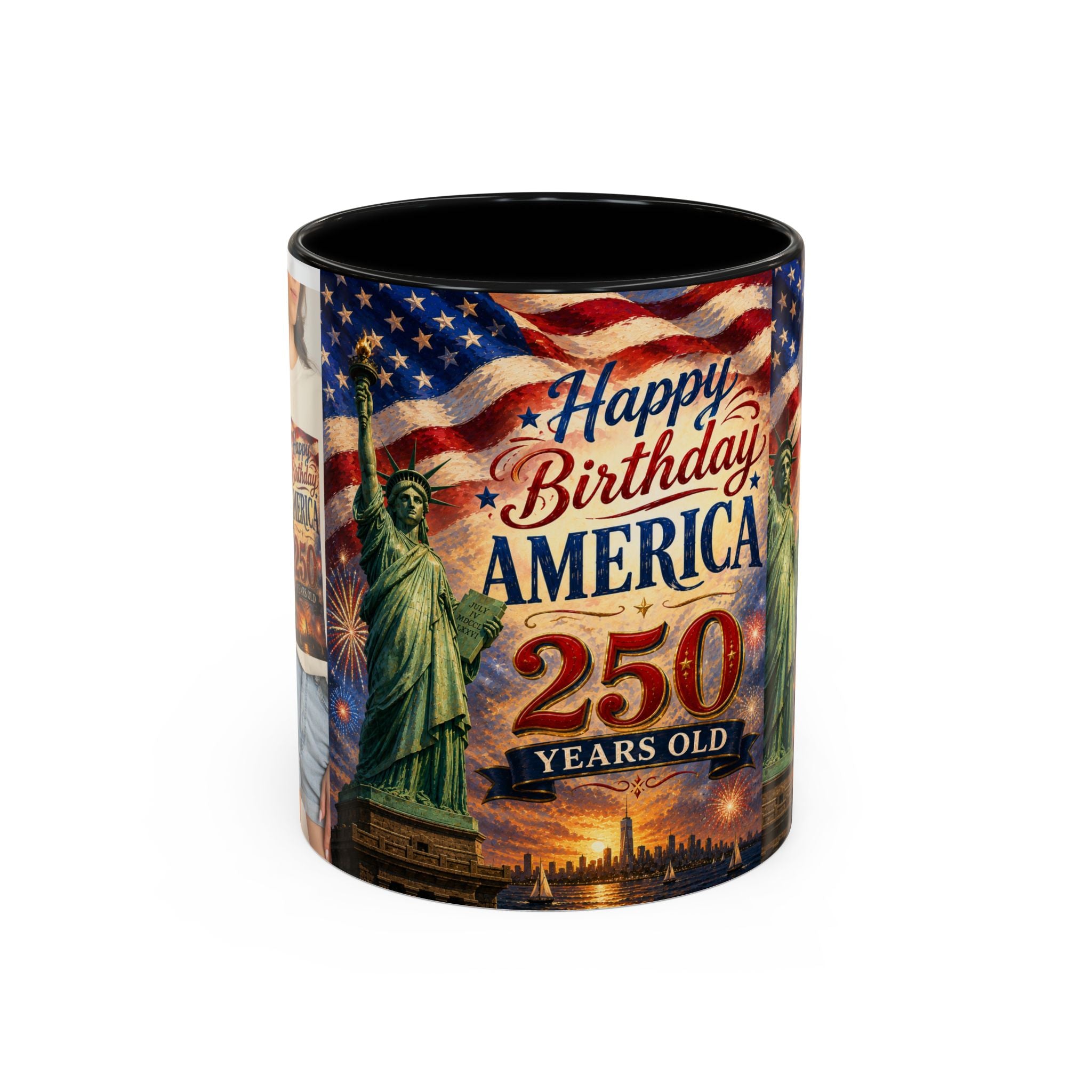 Happy Birthday America 250th Anniversary Coffee Mug