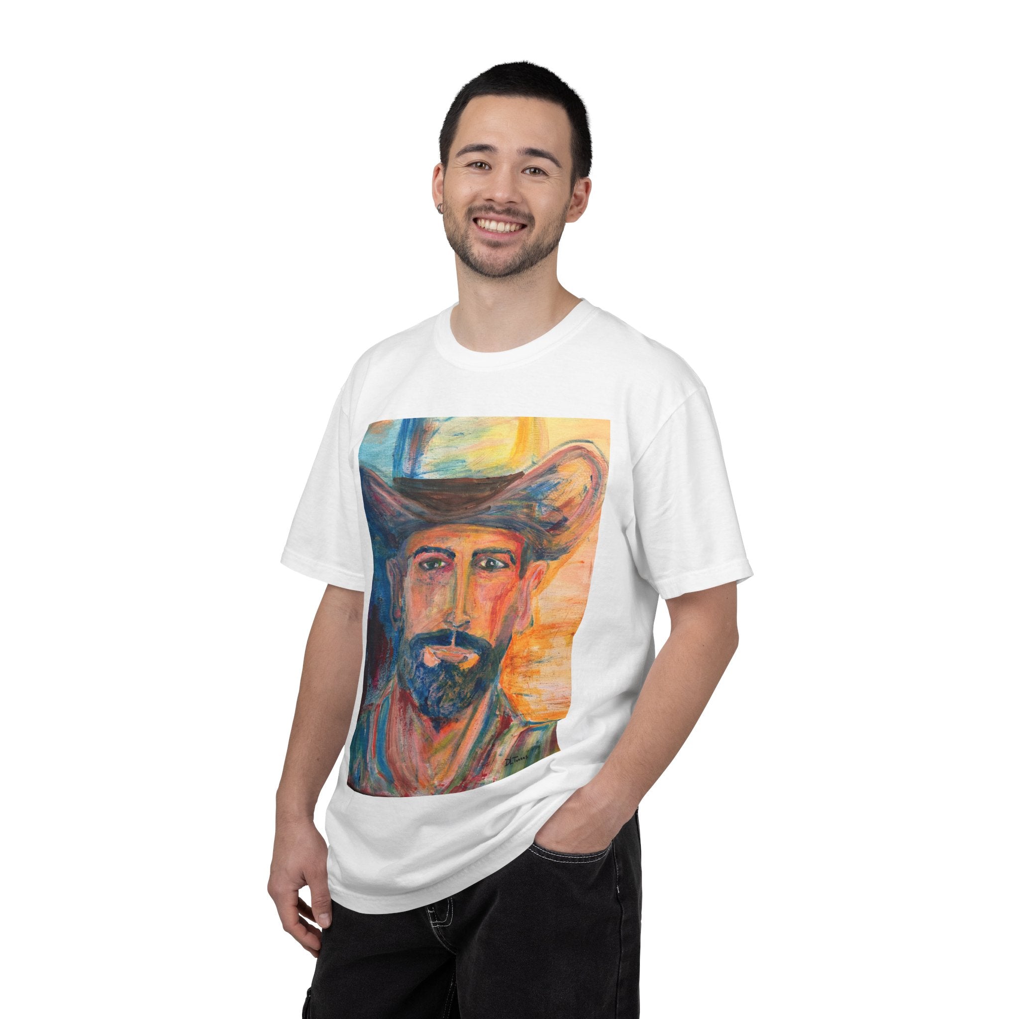 Painterly Cowboy Portrait T-Shirt