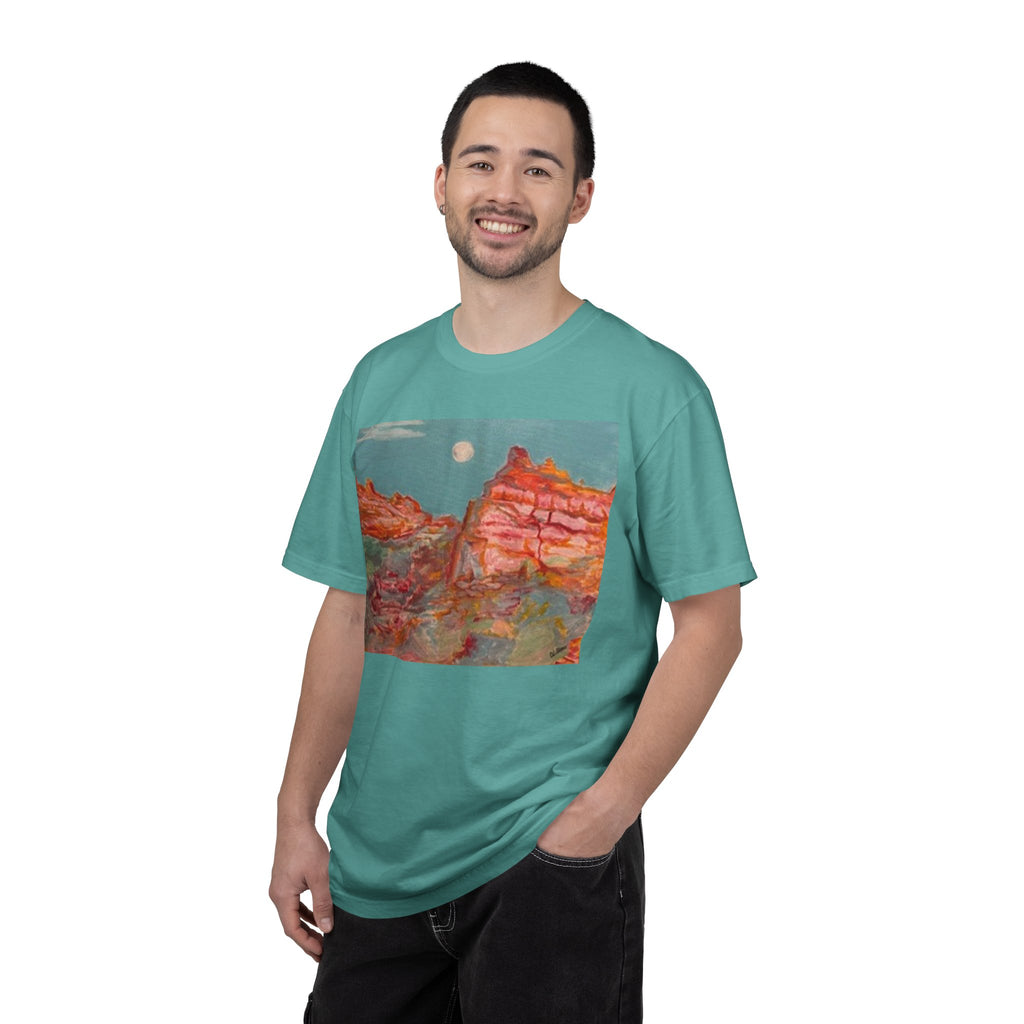 Desert Moonscape T-Shirt — Painted Red Rock Landscape Tee