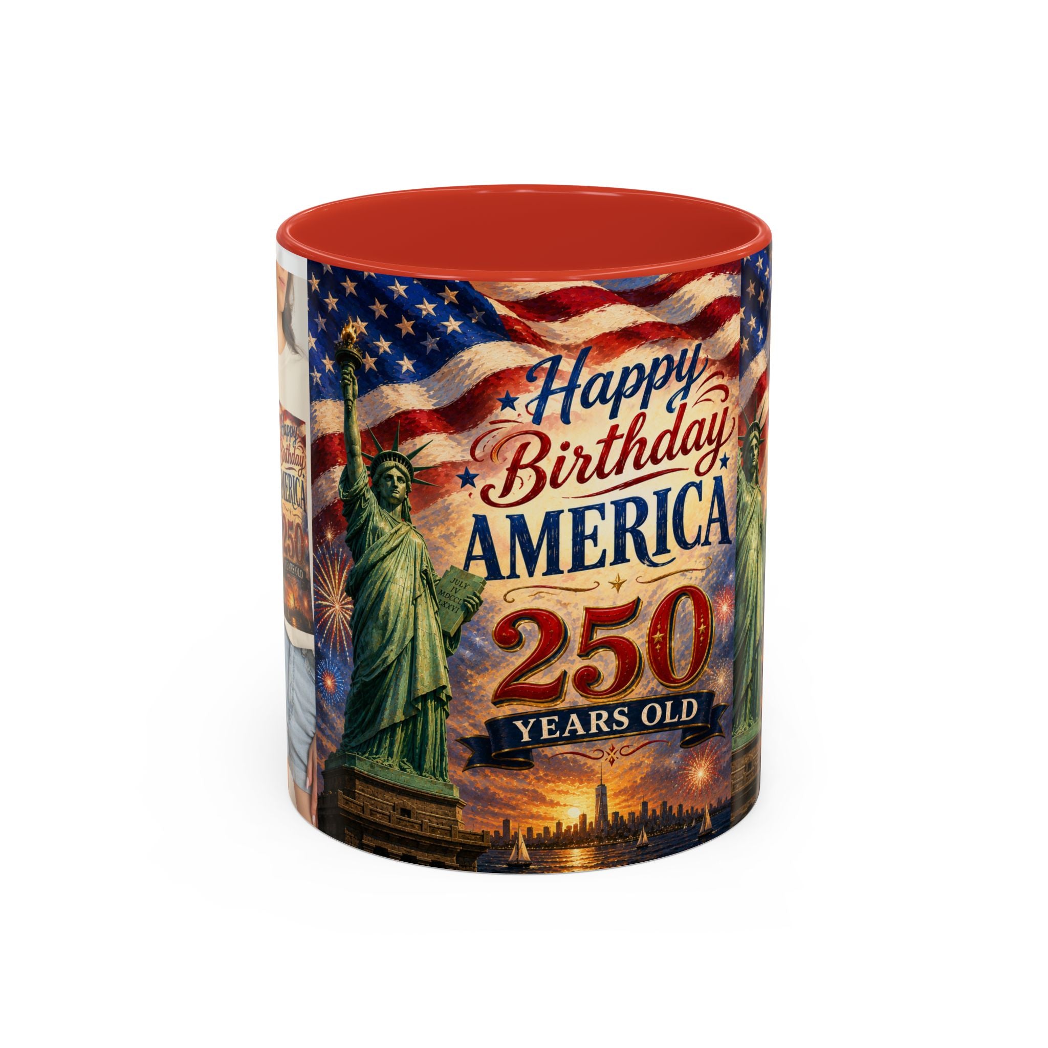Happy Birthday America 250th Anniversary Coffee Mug