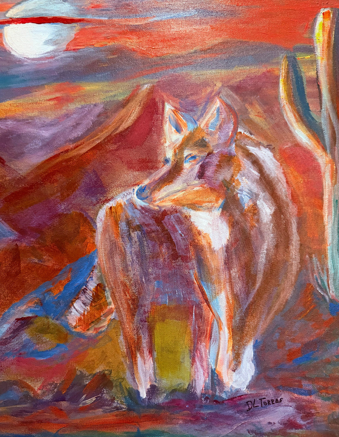 Southwest Coyote art print